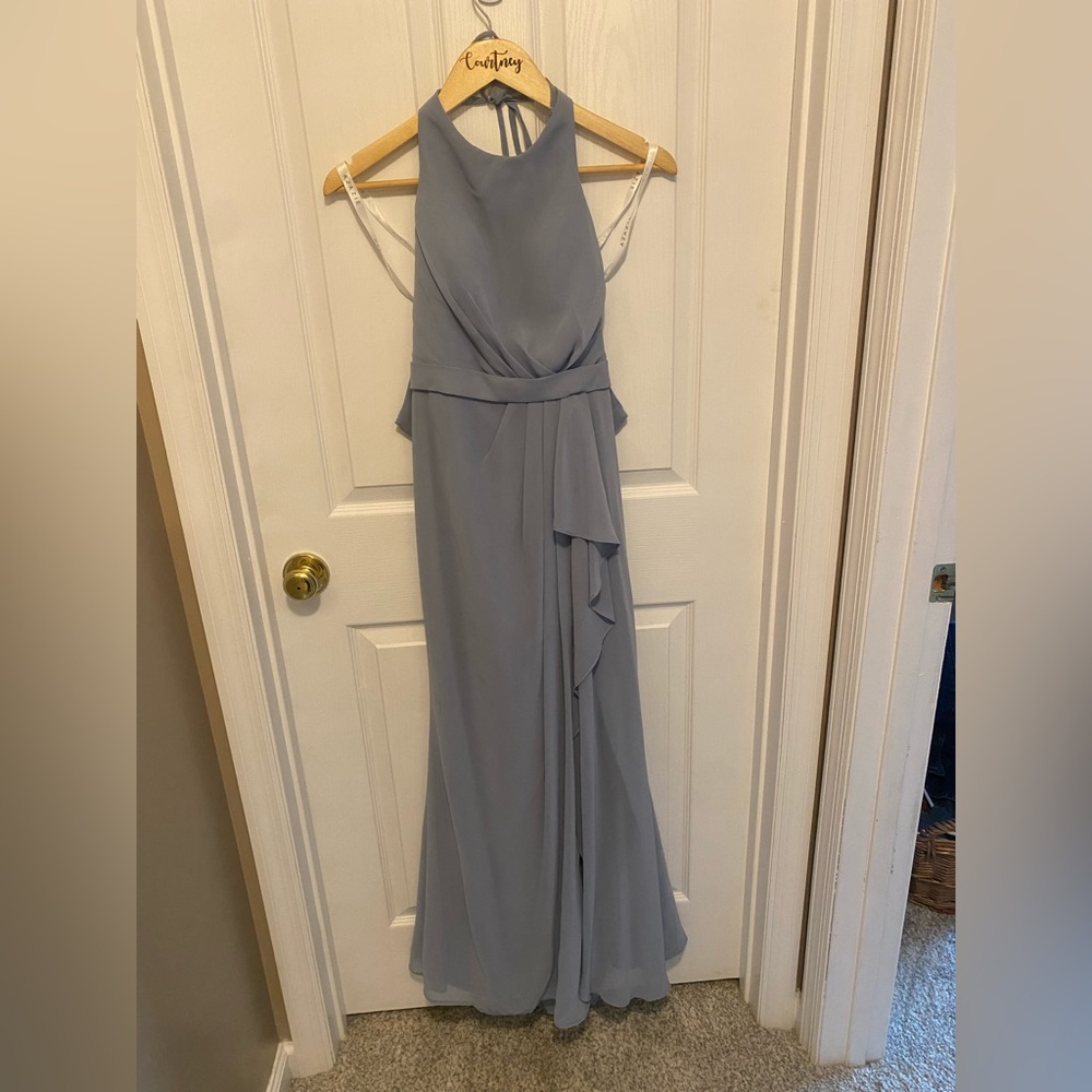 Azazie Dusty Blue Dress